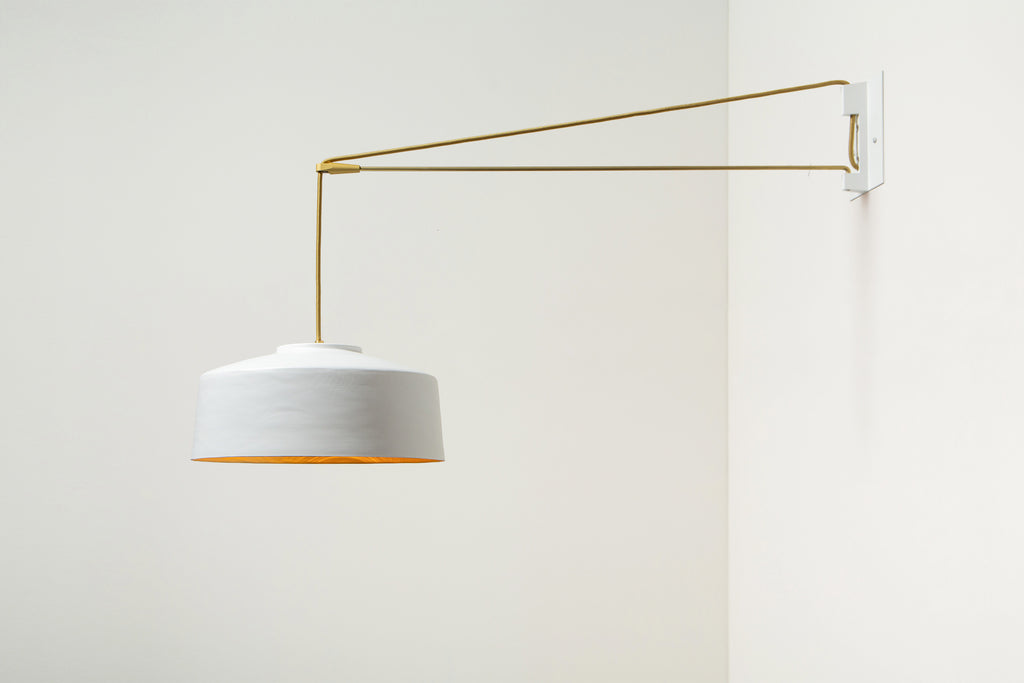 White & Brass,30"