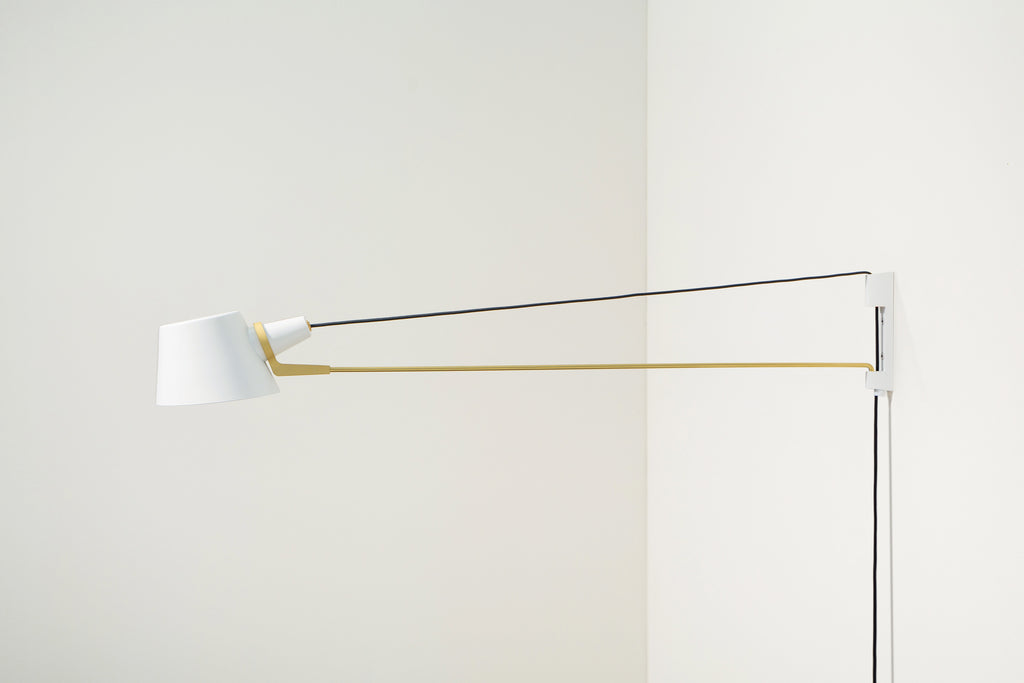 White & Brass,36"