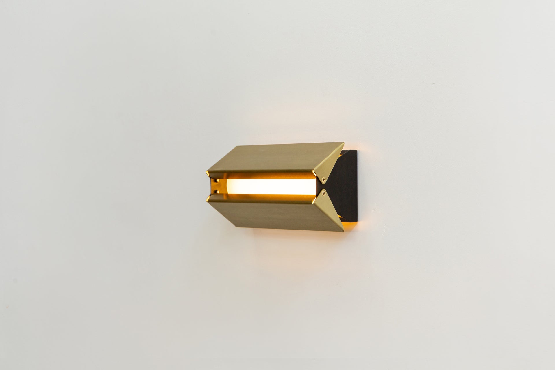 Ada Waxed Brass Sconce - 9"