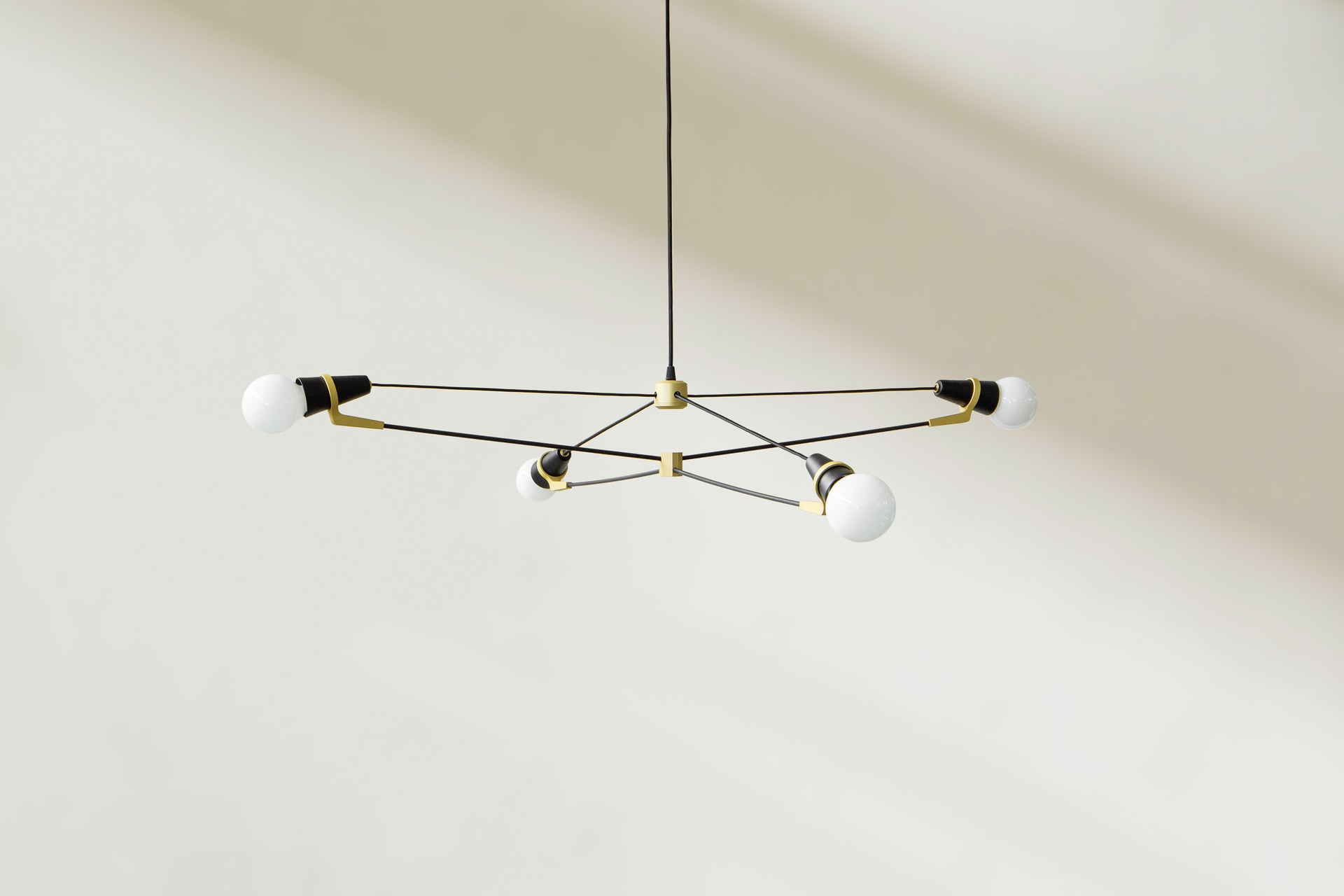 Church 4 Arm Pendant - Black