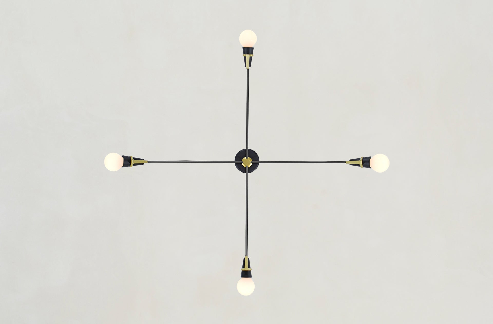 Church 4 Arm Pendant - Black