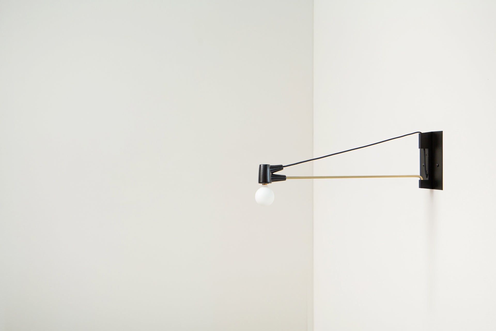 Cord Sconce — brass