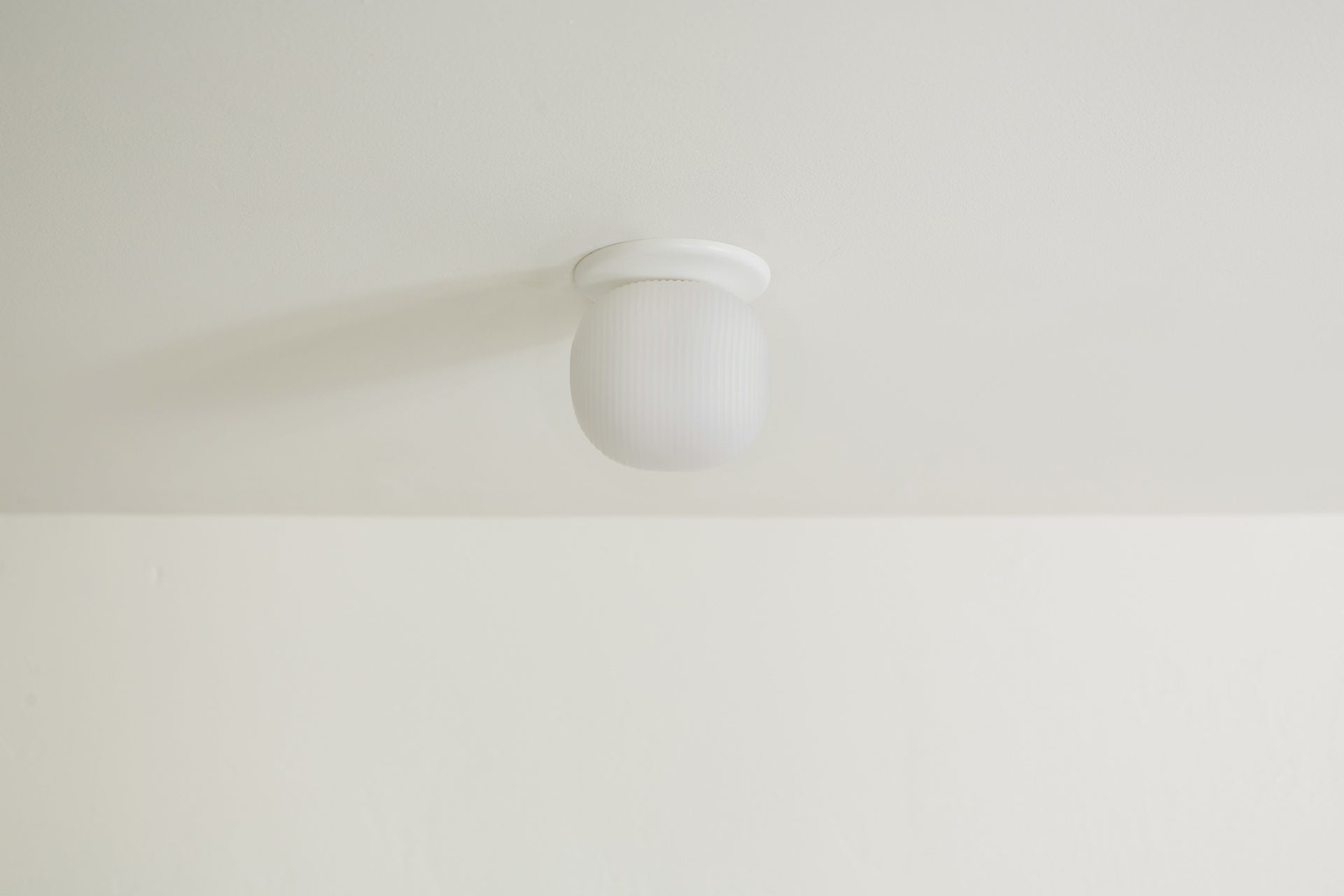 Pearl Flush Mount - 4" Reeded,3.5,White
