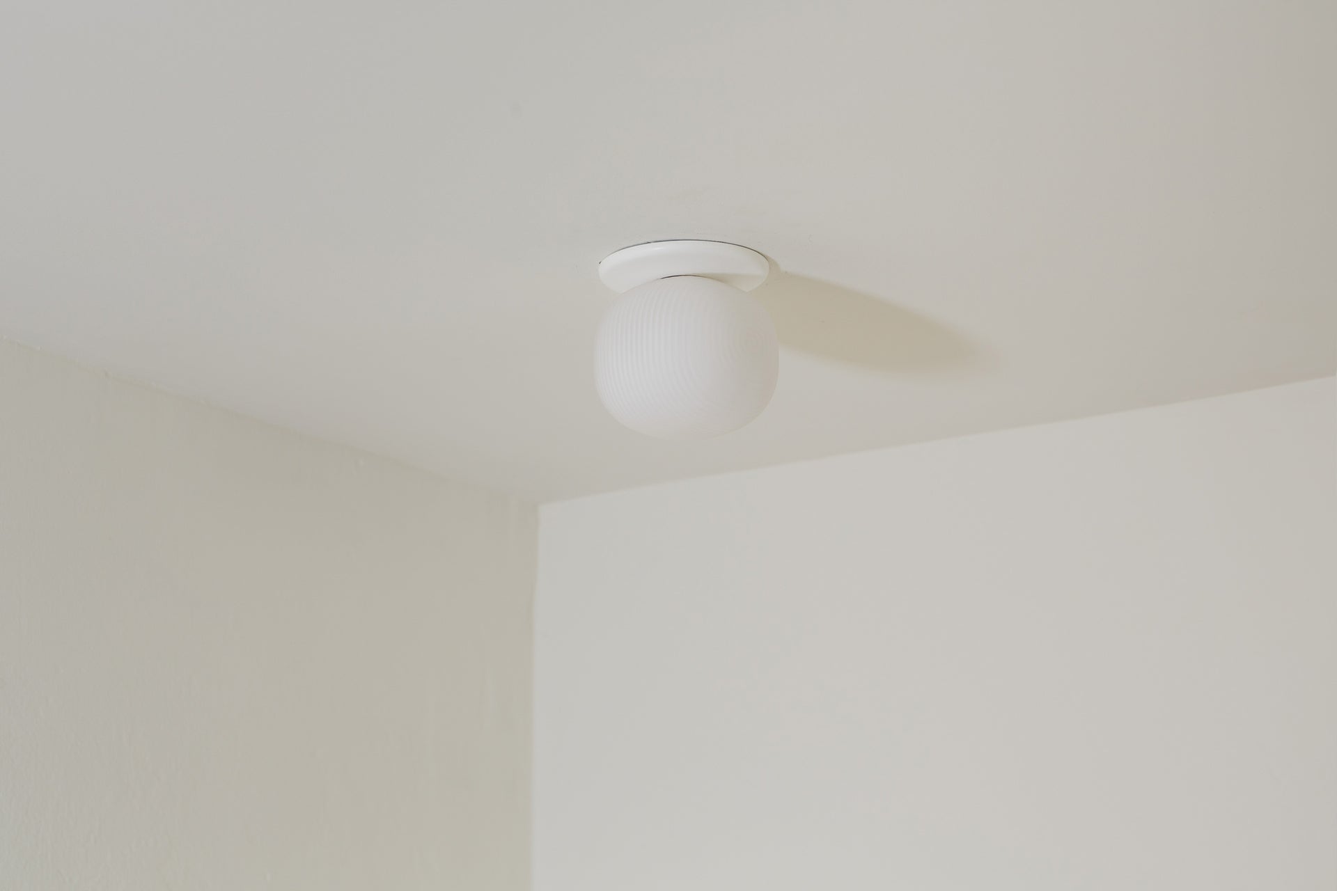 Pearl Flush Mount - 4" Reeded,3.5,White