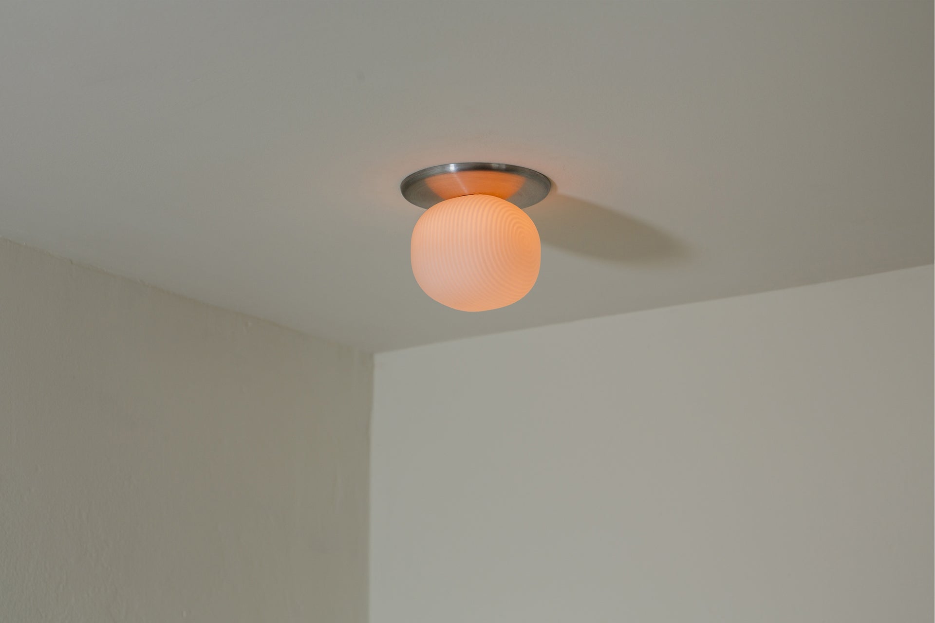 Pearl Flush Mount - 4" Reeded,4.5,Aluminum