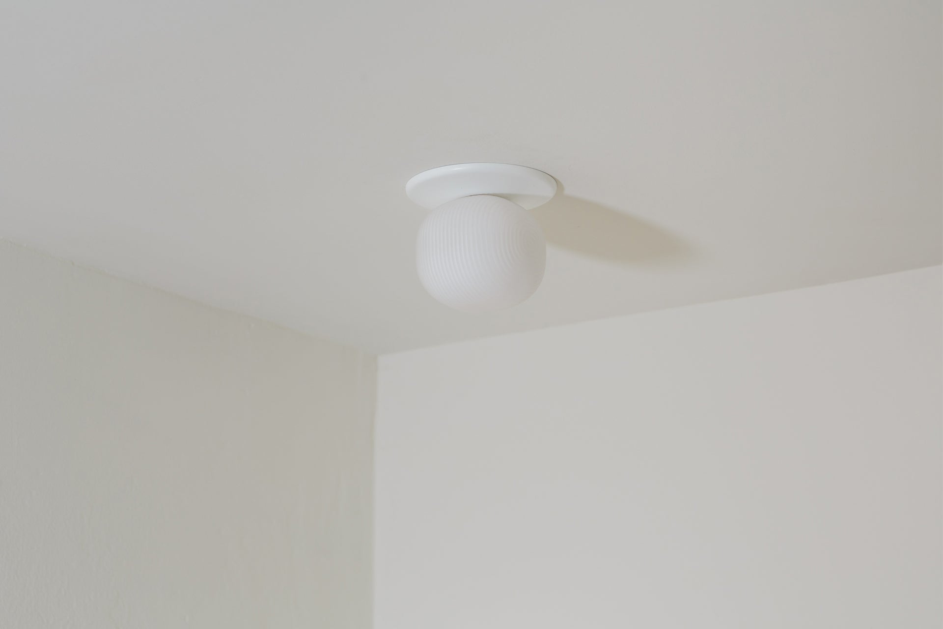 Pearl Flush Mount - 4" Reeded,4.5,White