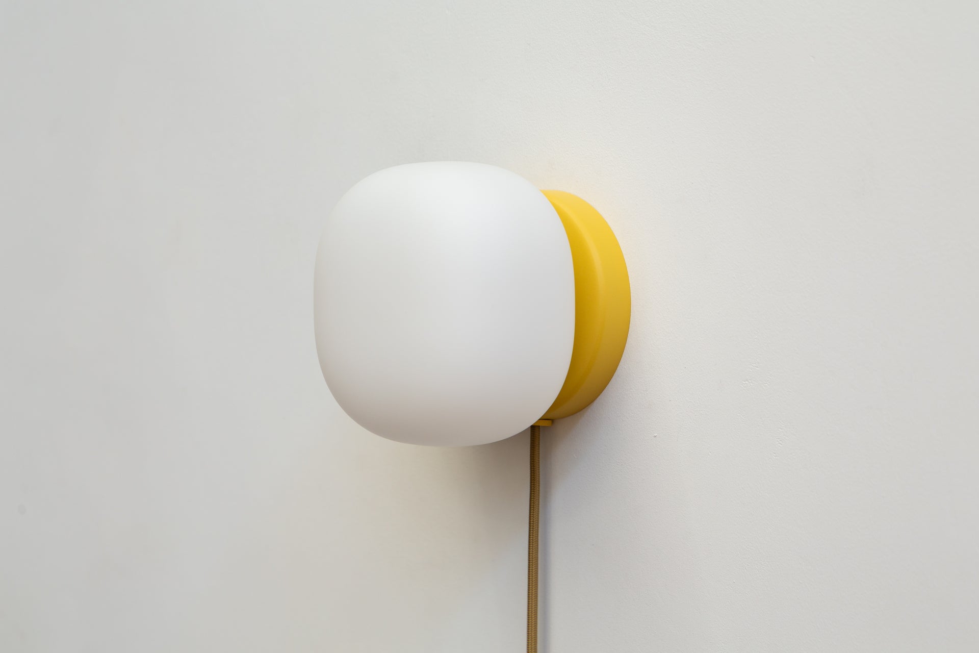 Pearl Sconce Plug-In - 6" ADA,Beeswax
