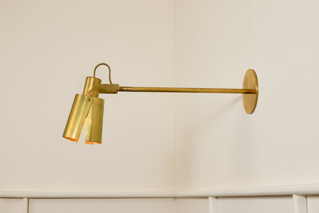 Burnished Brass,12" Arm,4.5"