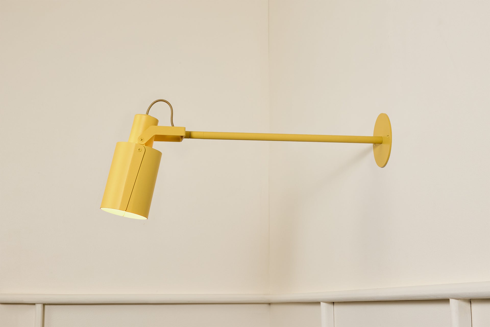 Peek Arm Sconce Circle - Beeswax,12" Arm,3.5"