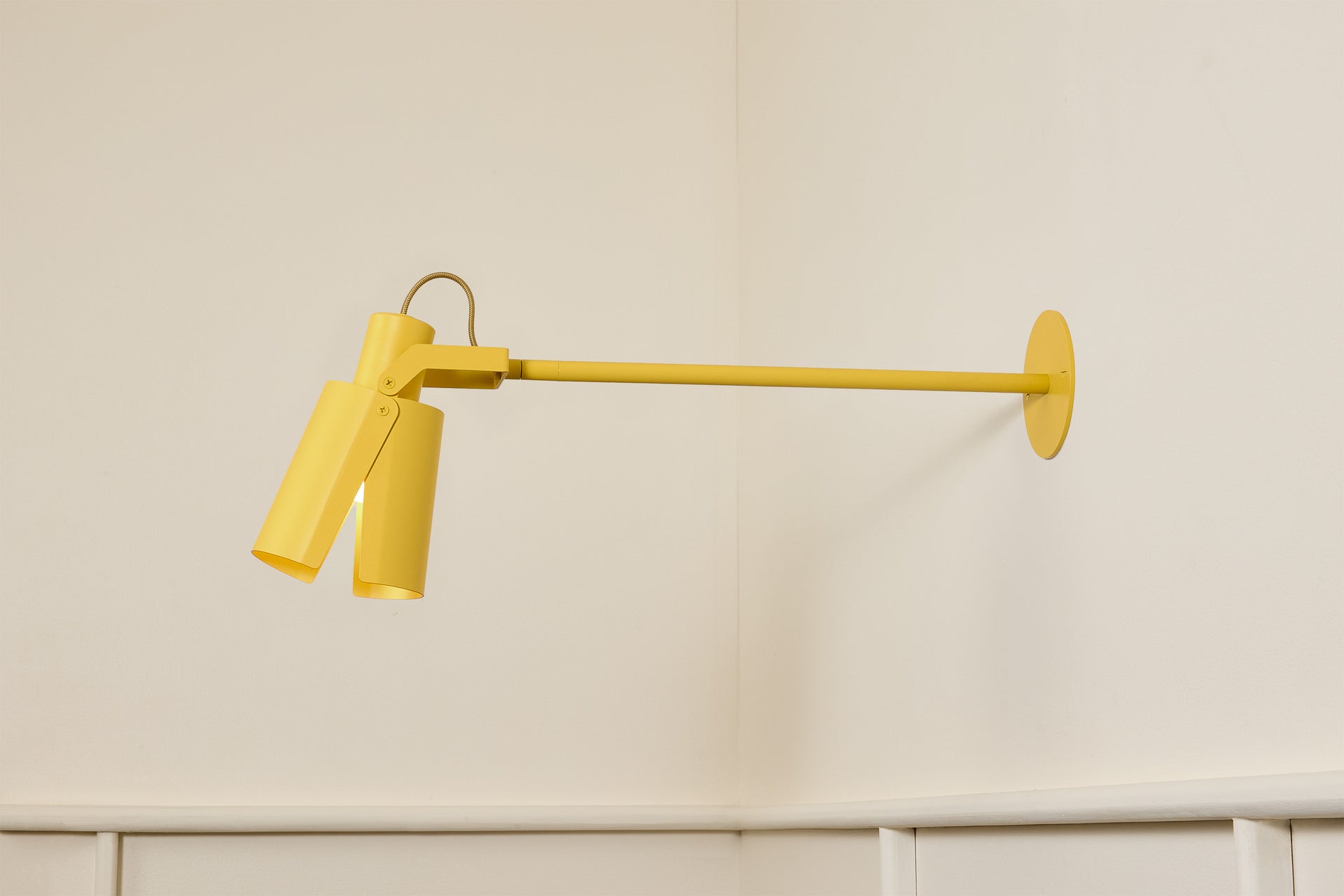 Peek Arm Sconce Circle - Beeswax,12" Arm,3.5"