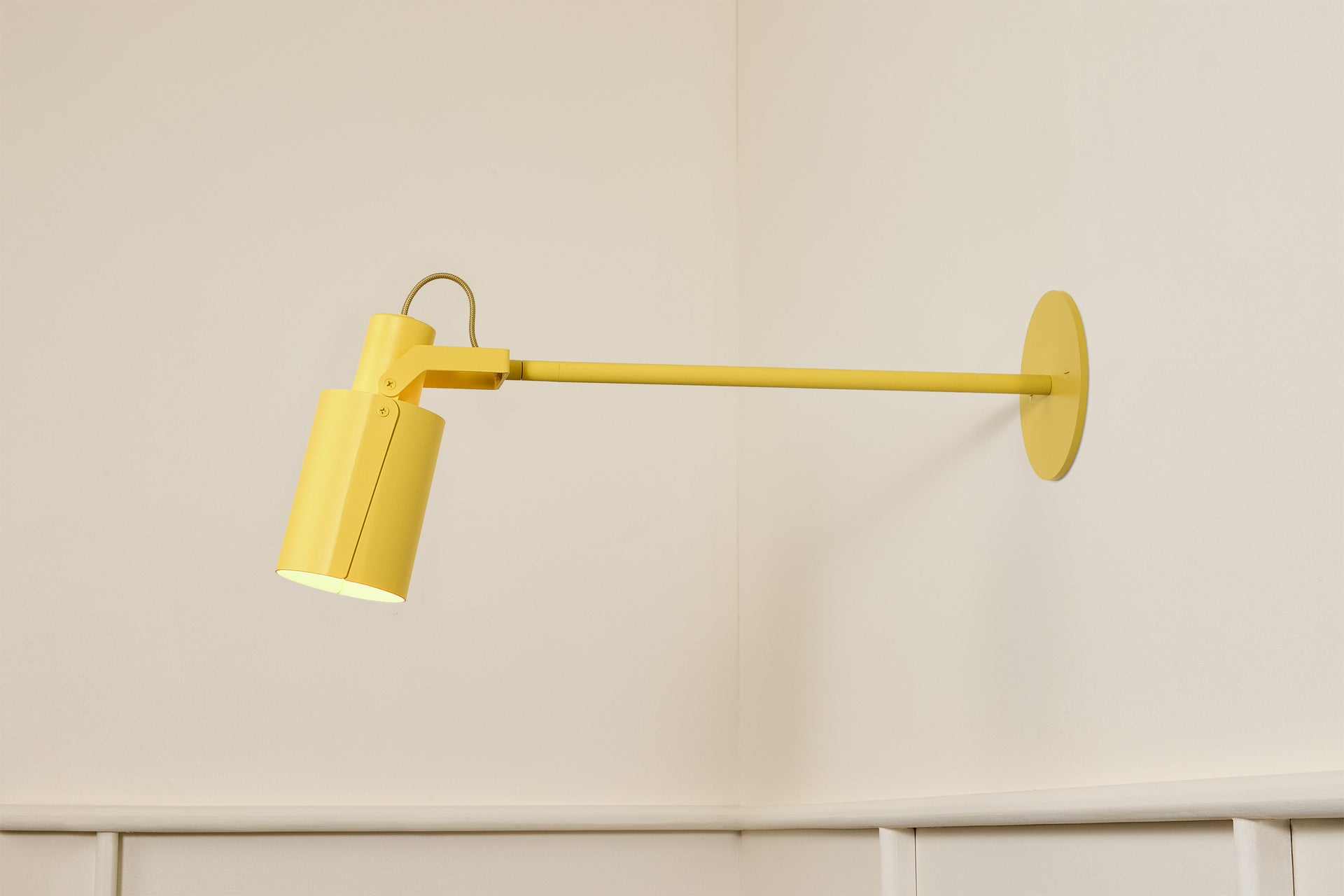 Peek Arm Sconce Circle - Beeswax,12" Arm,4.5"