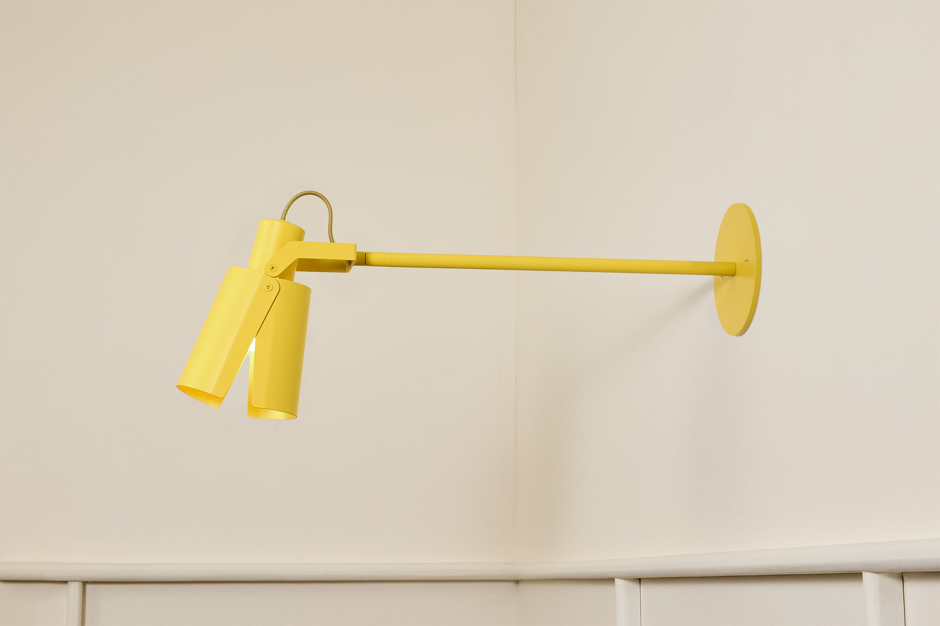 Peek Arm Sconce Circle - Beeswax,12" Arm,4.5"