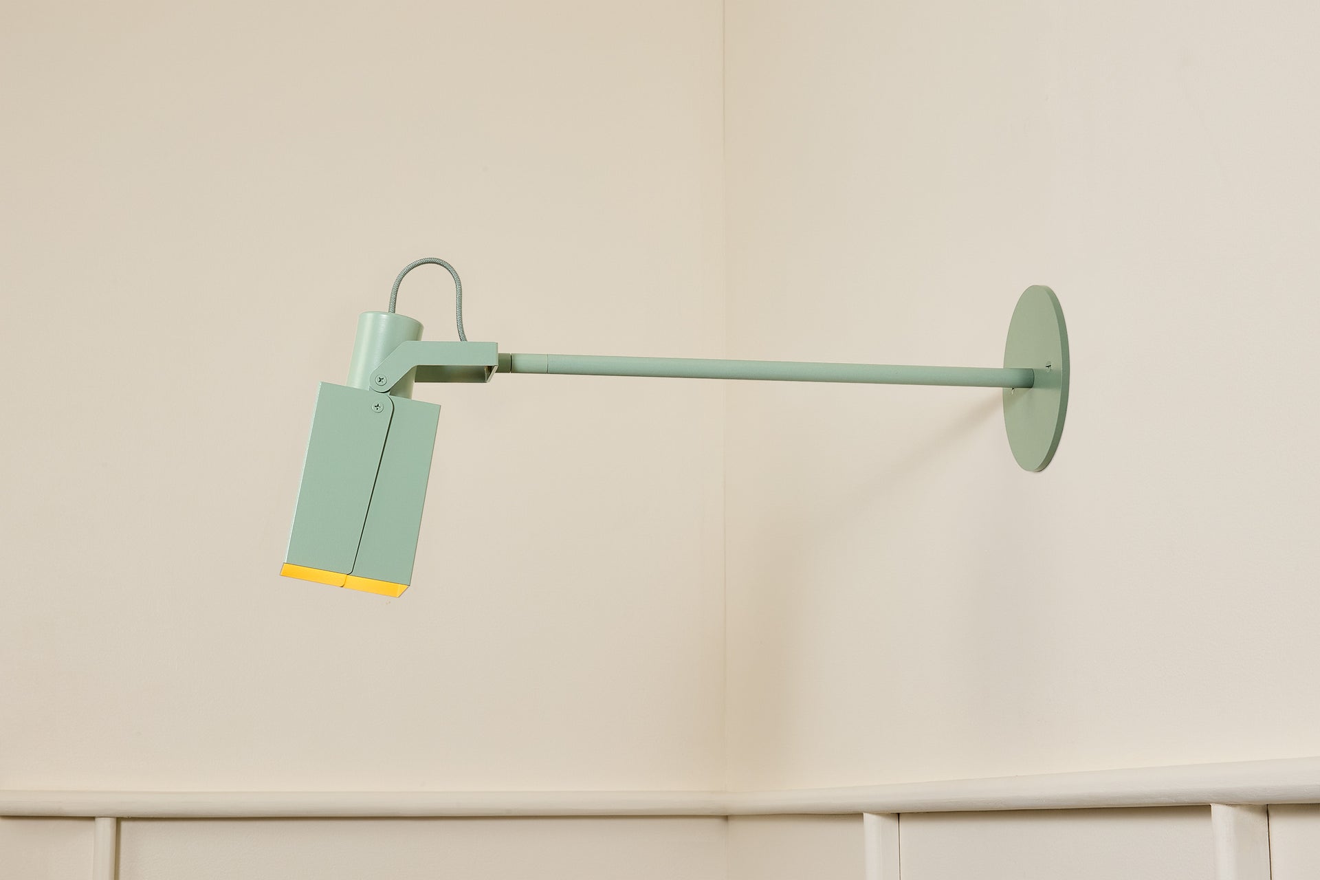 Peek Arm Sconce Square - Agave,12" Arm,4.5"
