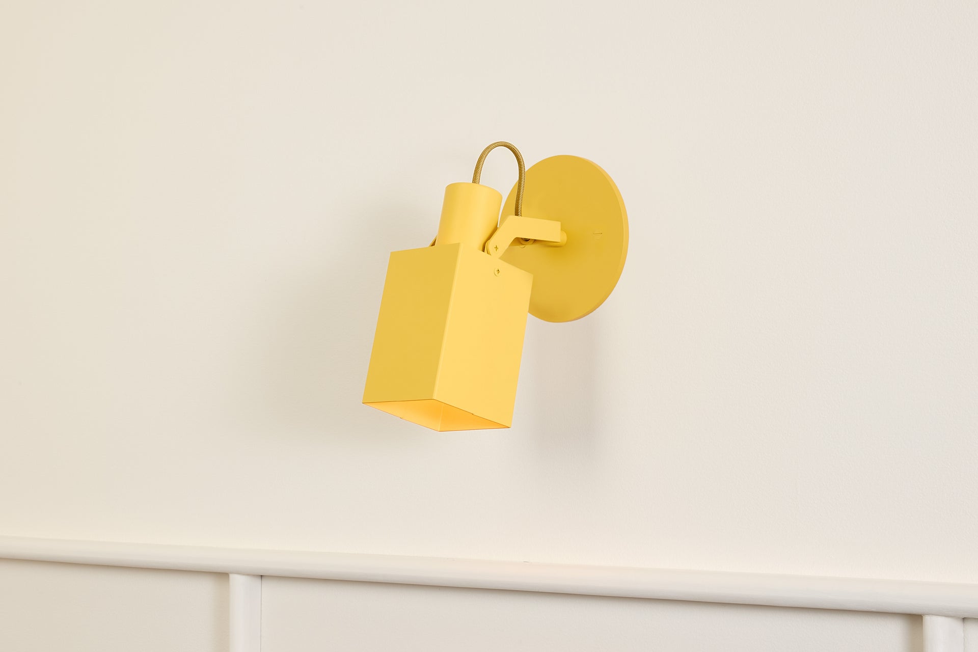 Peek Sconce - Square,Beeswax,4.5"