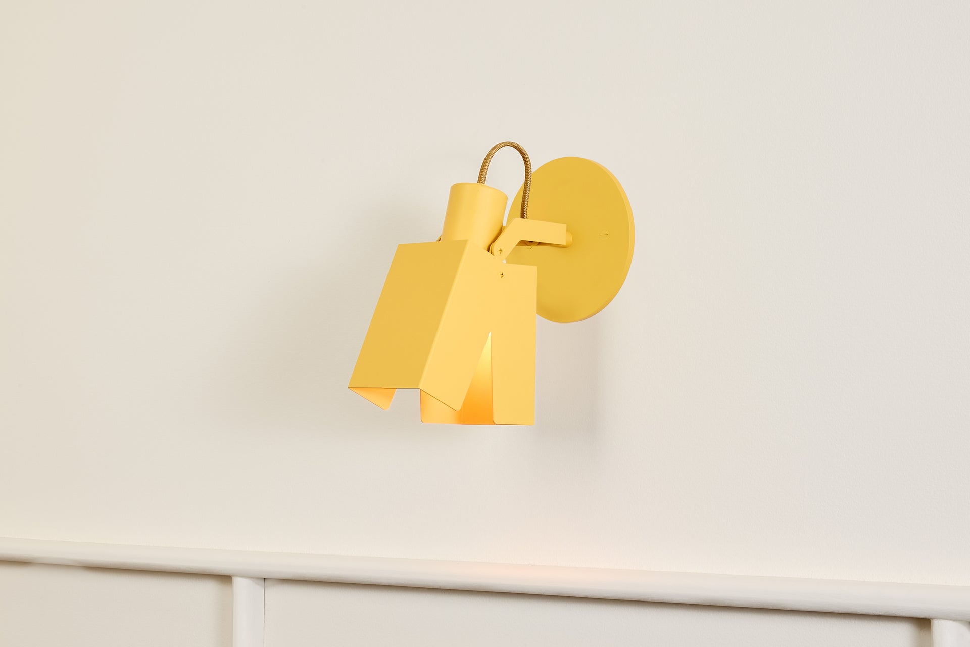 Peek Sconce - Square,Beeswax,4.5"