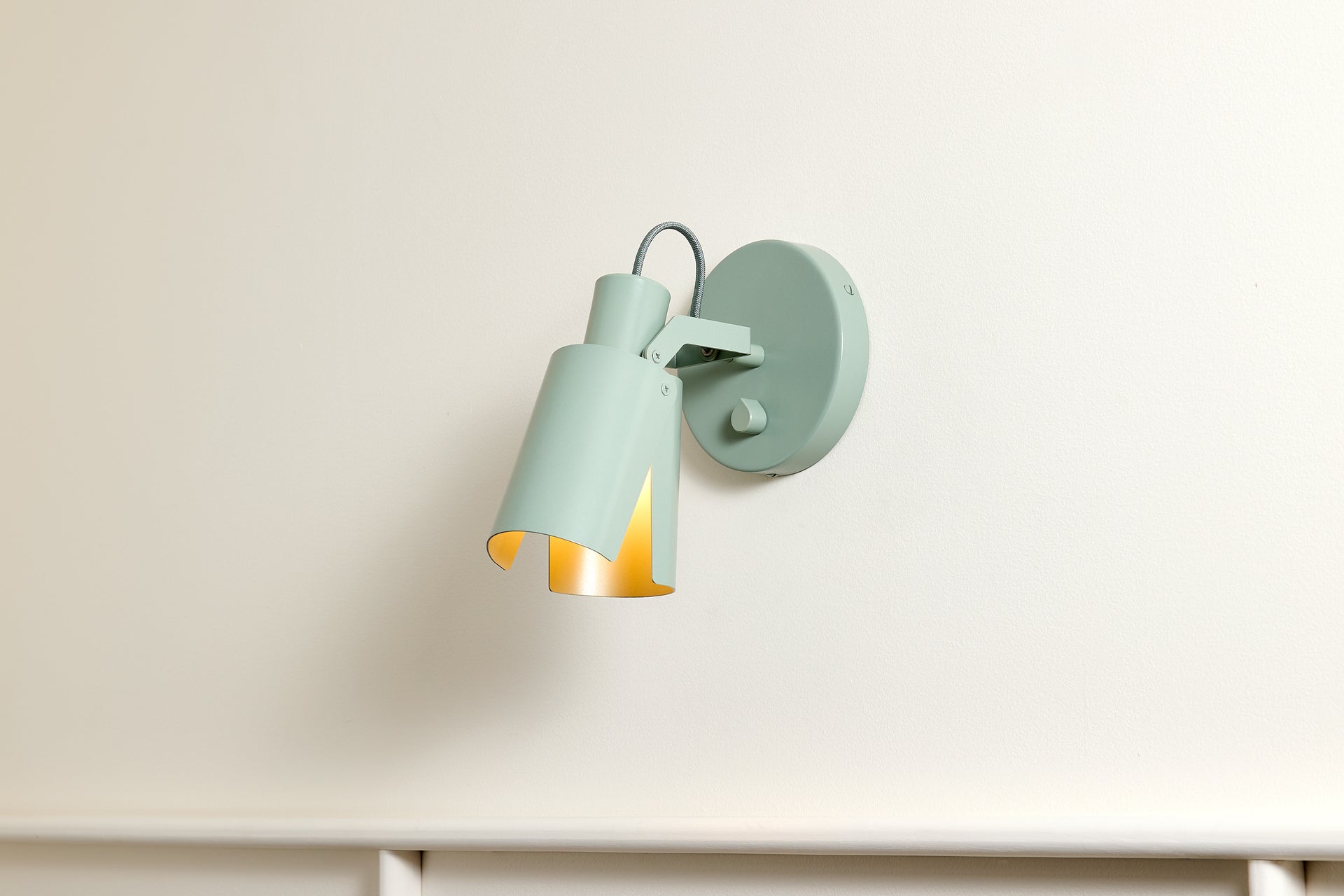 Peek Sconce Switch - Circle,Agave