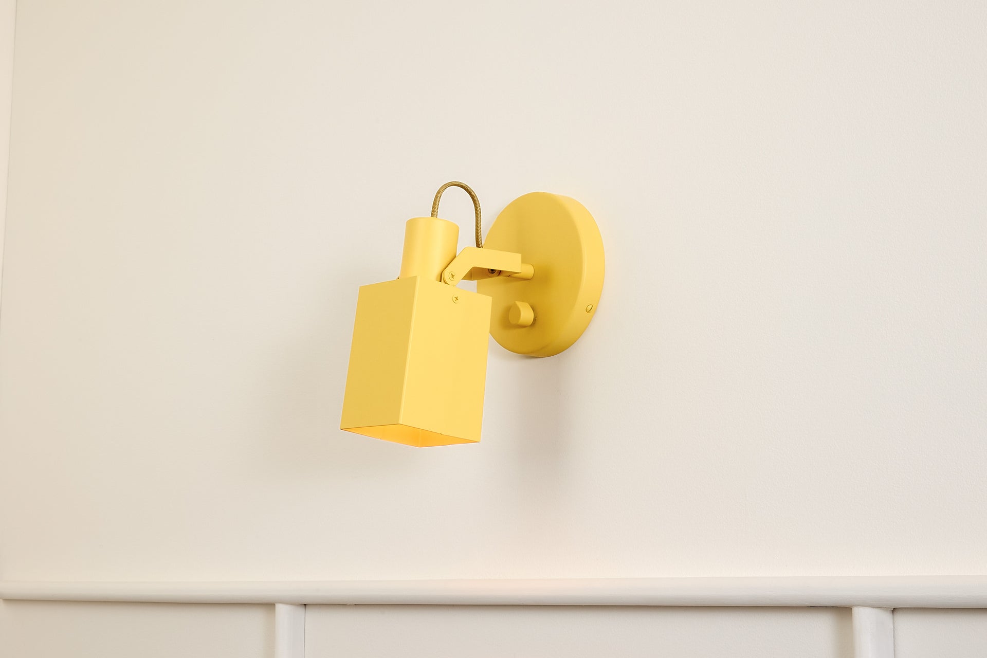 Peek Sconce Switch - Square,Beeswax