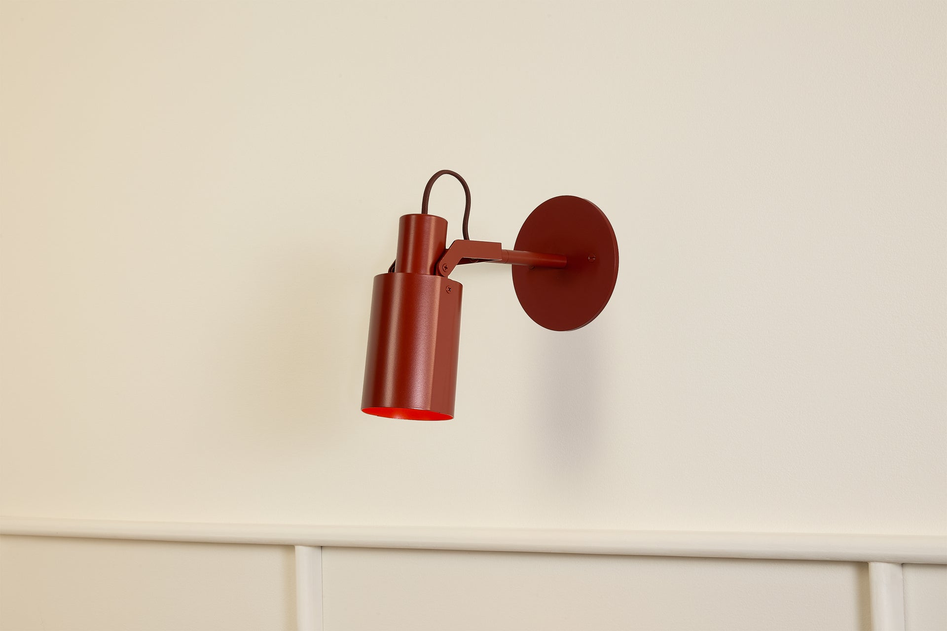 Peek Arm Sconce Circle - Brick,3" Arm,4.5"