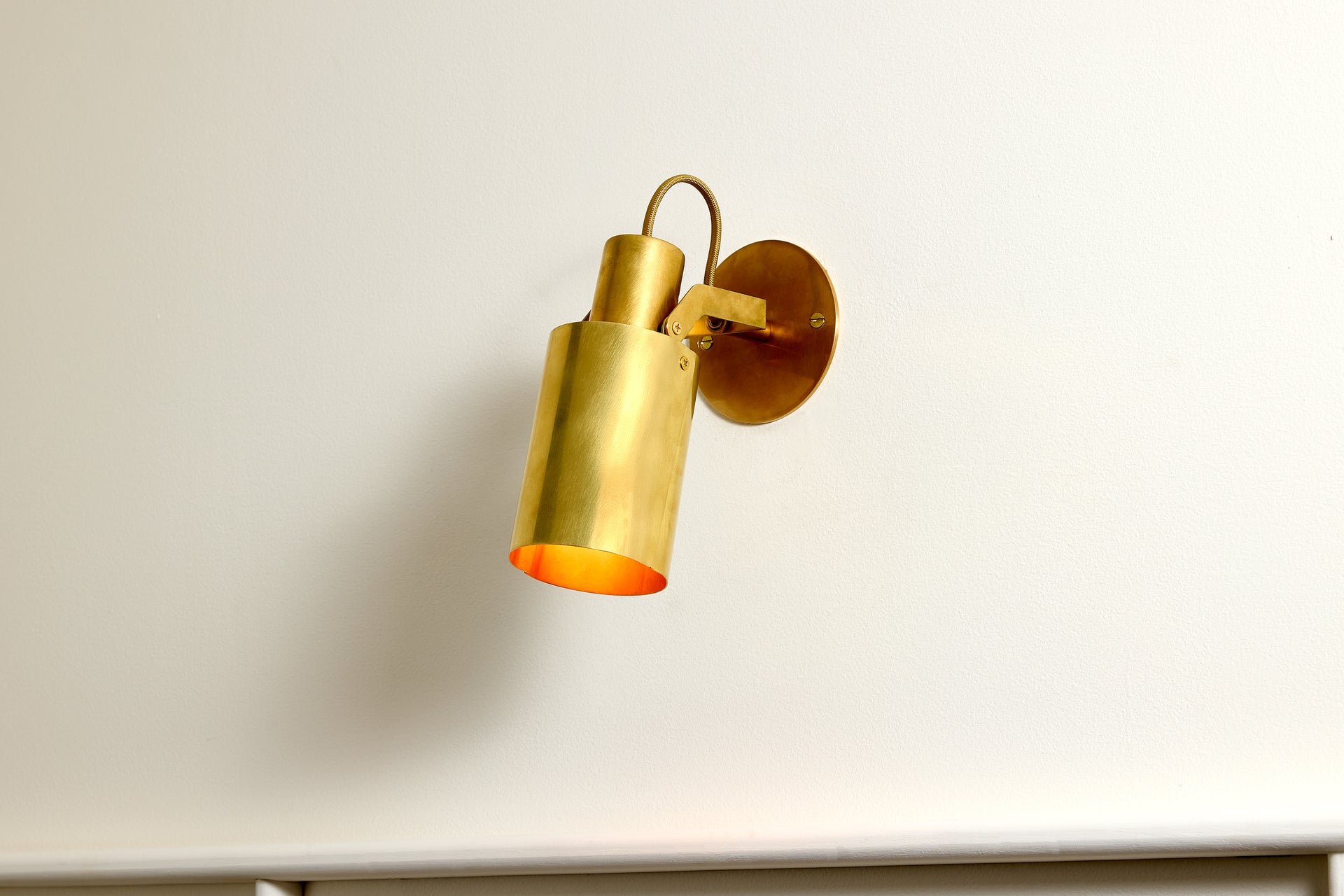 Peek Arm Sconce Circle - Burnished Brass,No Arm,3.5"