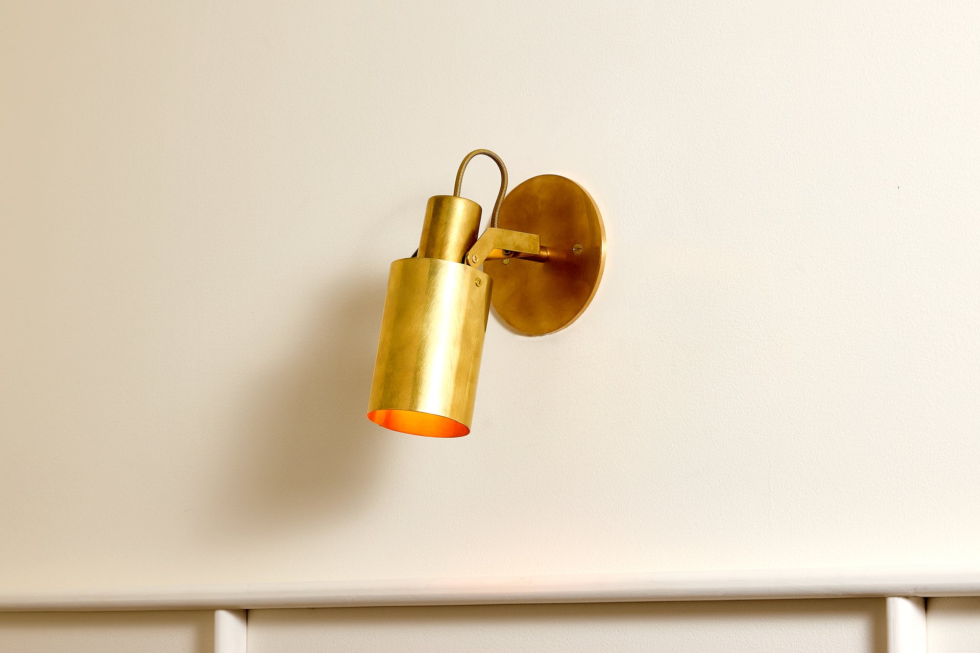 Peek Arm Sconce Circle - Burnished Brass,No Arm,4.5"