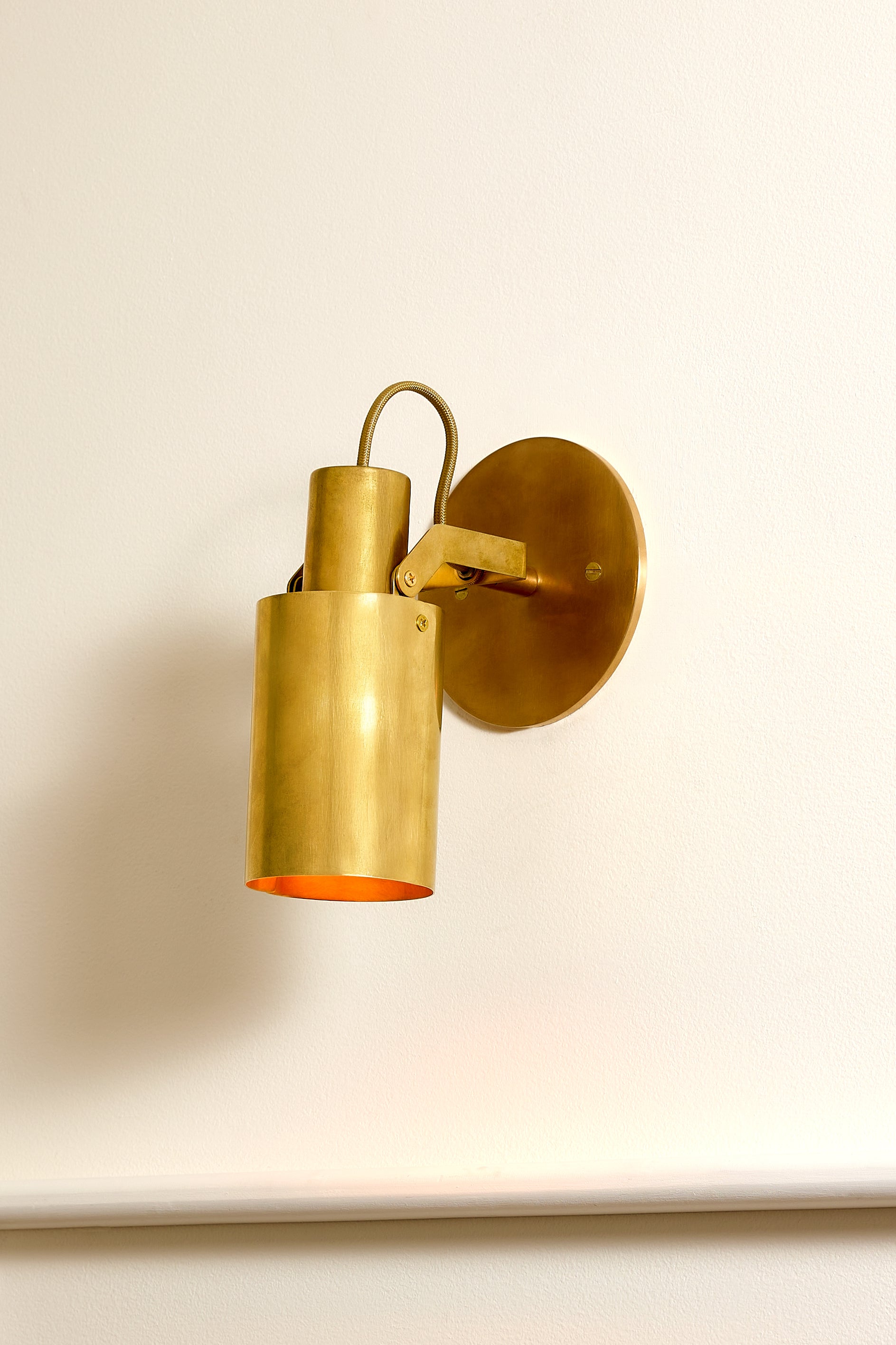 Peek Arm Sconce Circle - Burnished Brass,No Arm,4.5"