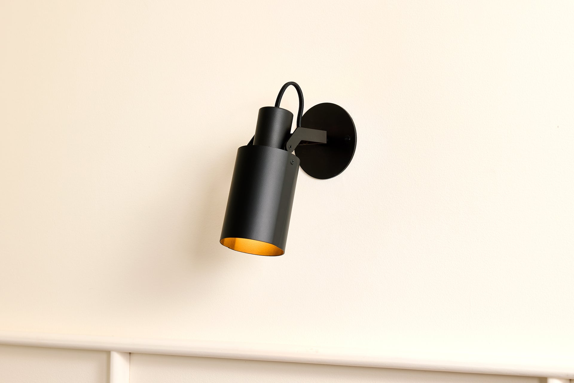 Peek Arm Sconce Circle - Black,No Arm,3.5"