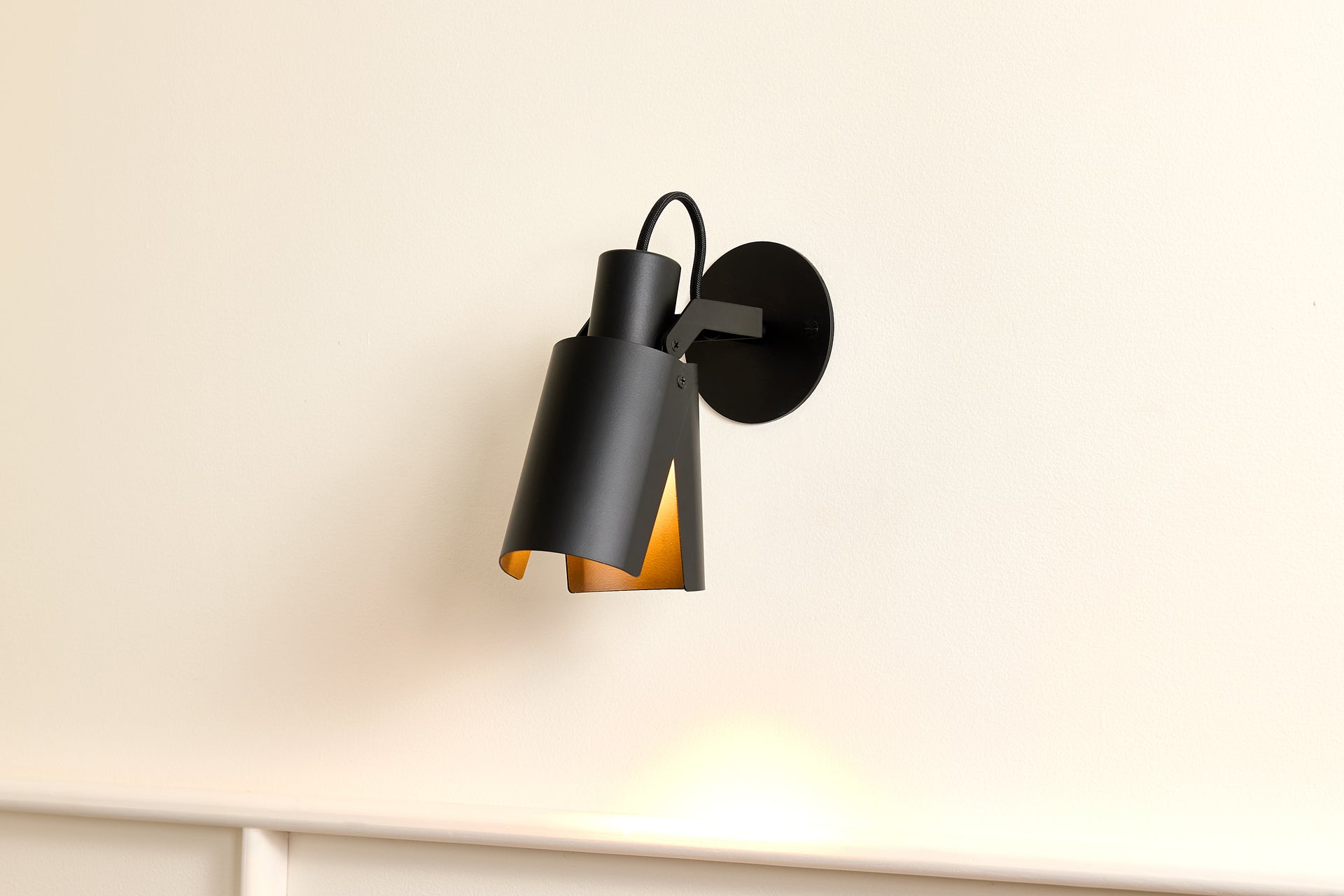 Peek Arm Sconce Circle - Black,No Arm,3.5"