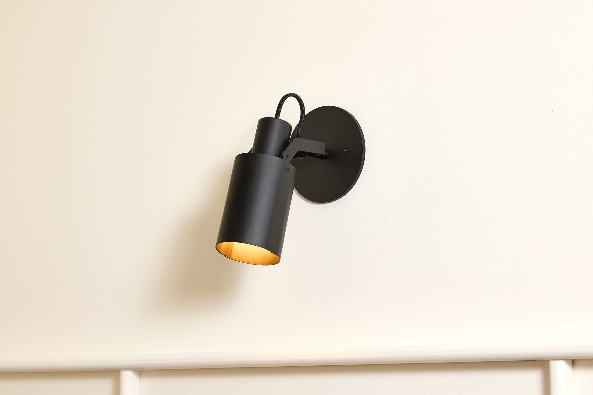 Peek Arm Sconce Circle - Black,No Arm,4.5"