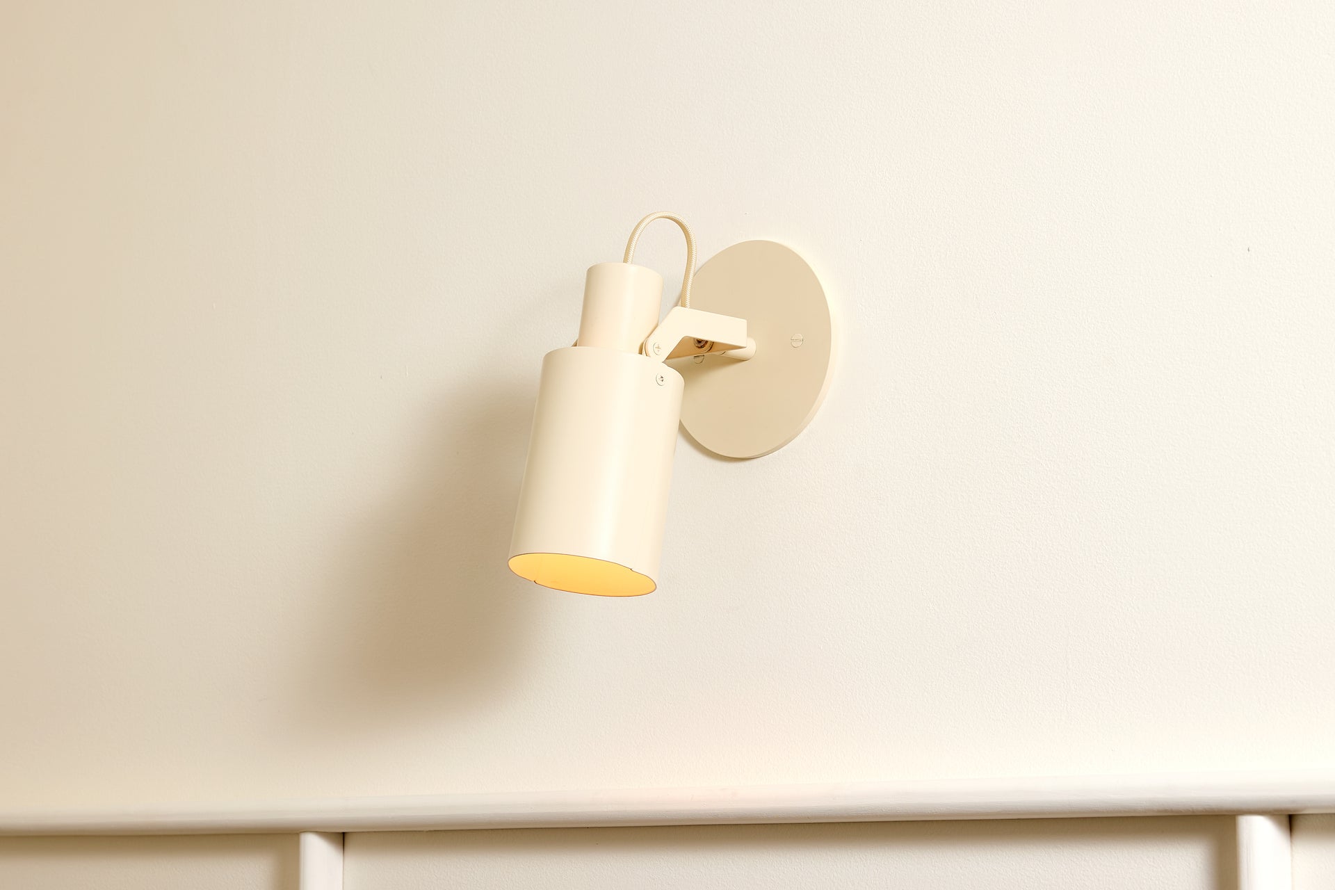 Peek Arm Sconce Circle - Canvas,No Arm,4.5"
