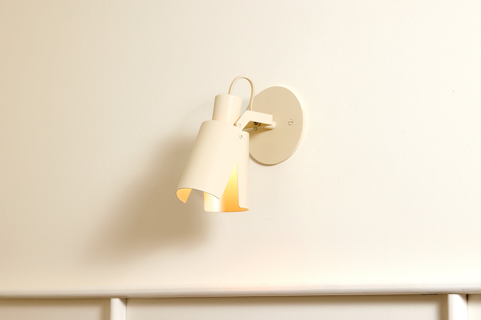 Peek Arm Sconce Circle - Canvas,No Arm,4.5"