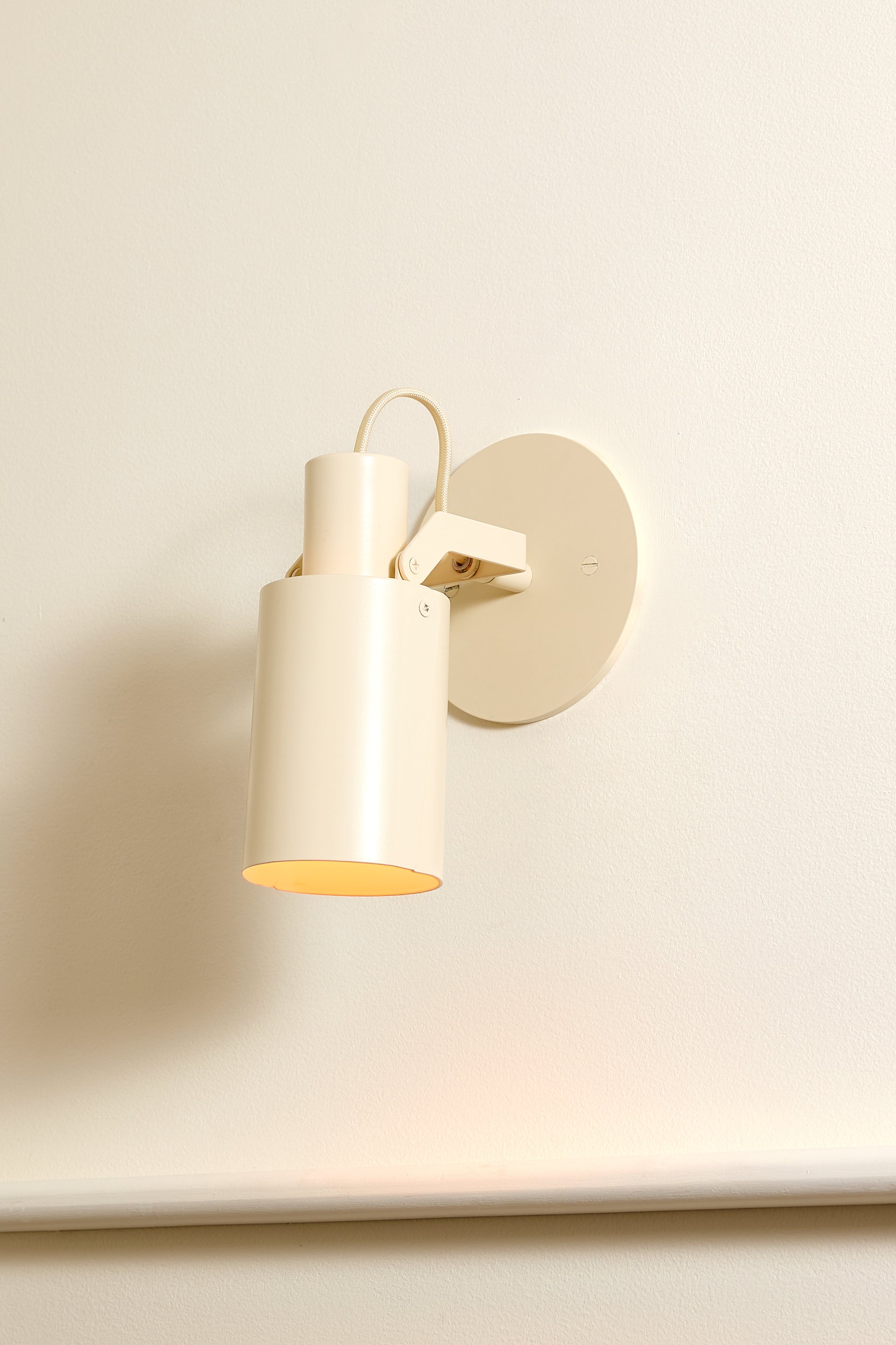 Peek Arm Sconce Circle - Canvas,No Arm,4.5"