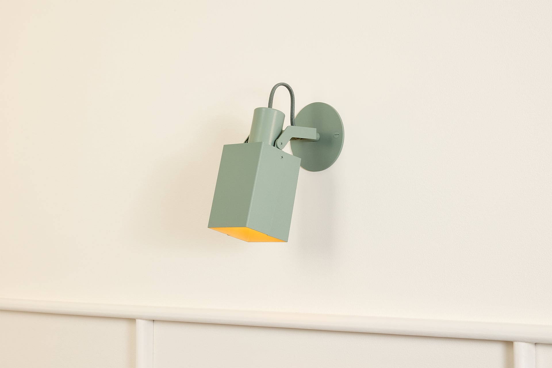 Peek Arm Sconce Square - Agave,No Arm,3.5"