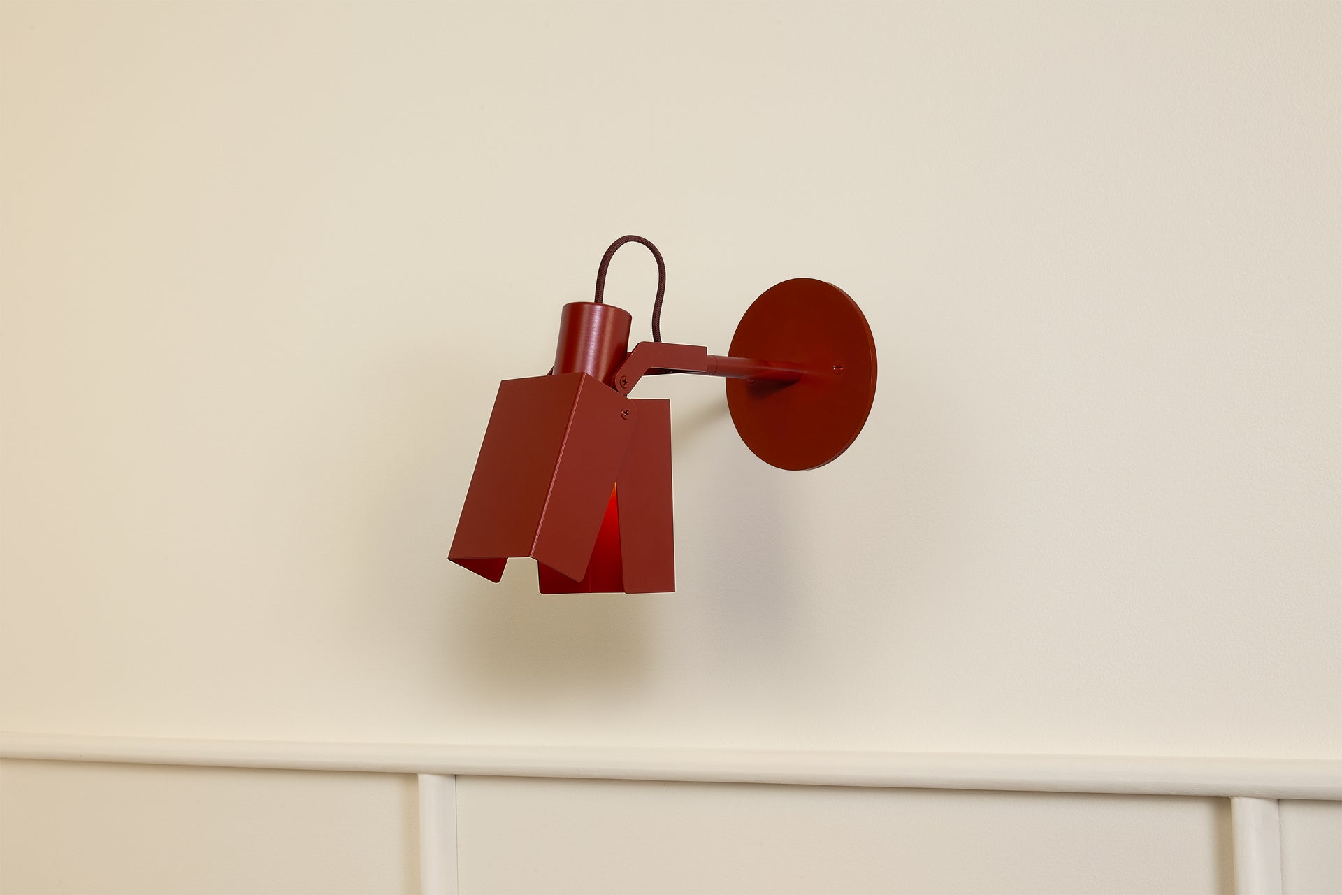Peek Arm Sconce Square - Brick,3" Arm,4.5"