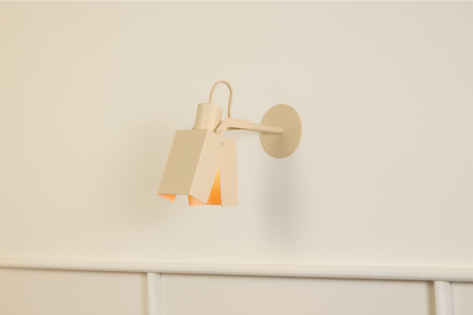 Peek Arm Sconce Square - Canvas,3" Arm,3.5"