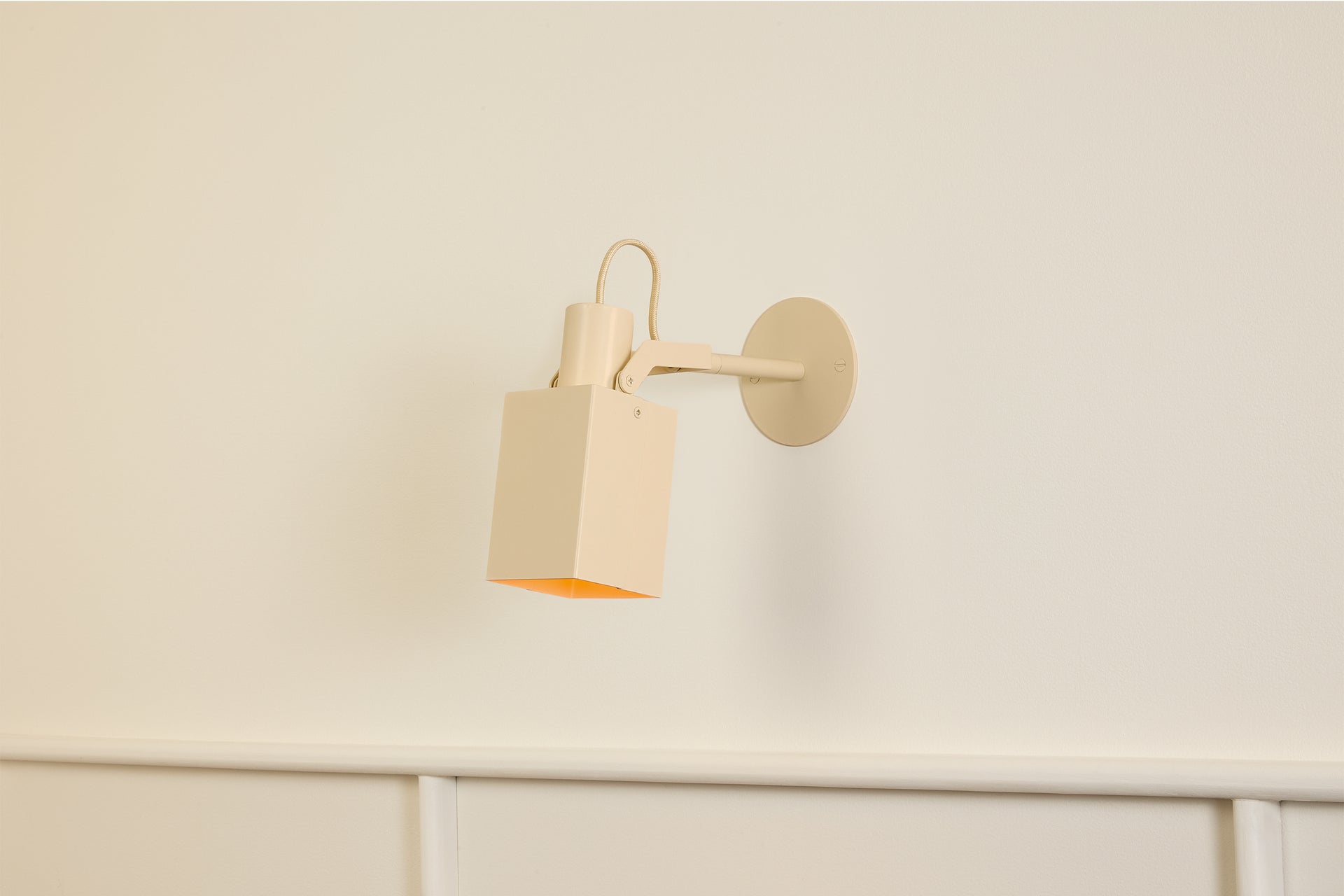 Peek Arm Sconce Square - Canvas,3" Arm,3.5"