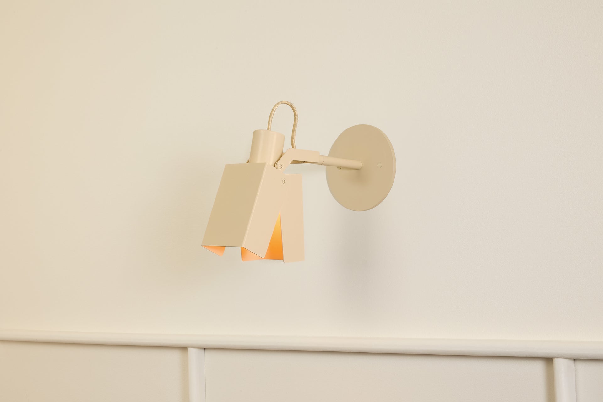 Peek Arm Sconce Square - Canvas,3" Arm,4.5"