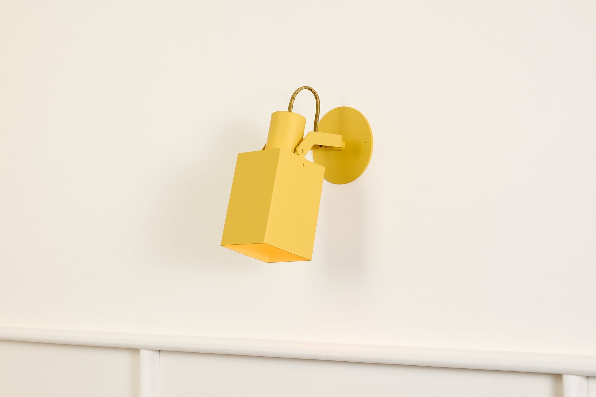 Peek Arm Sconce Square - Beeswax,No Arm,3.5"