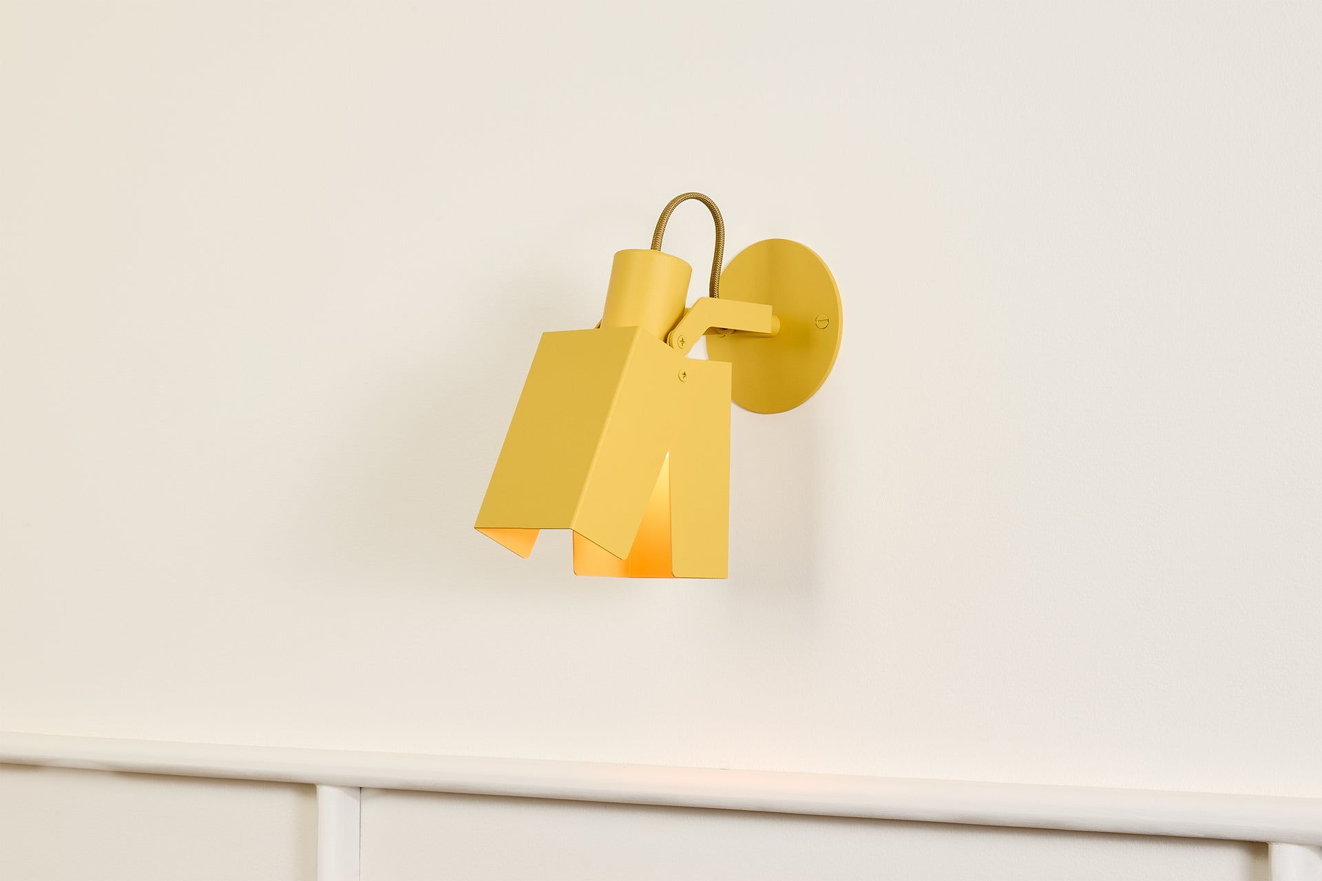 Peek Arm Sconce Square - Beeswax,No Arm,3.5"