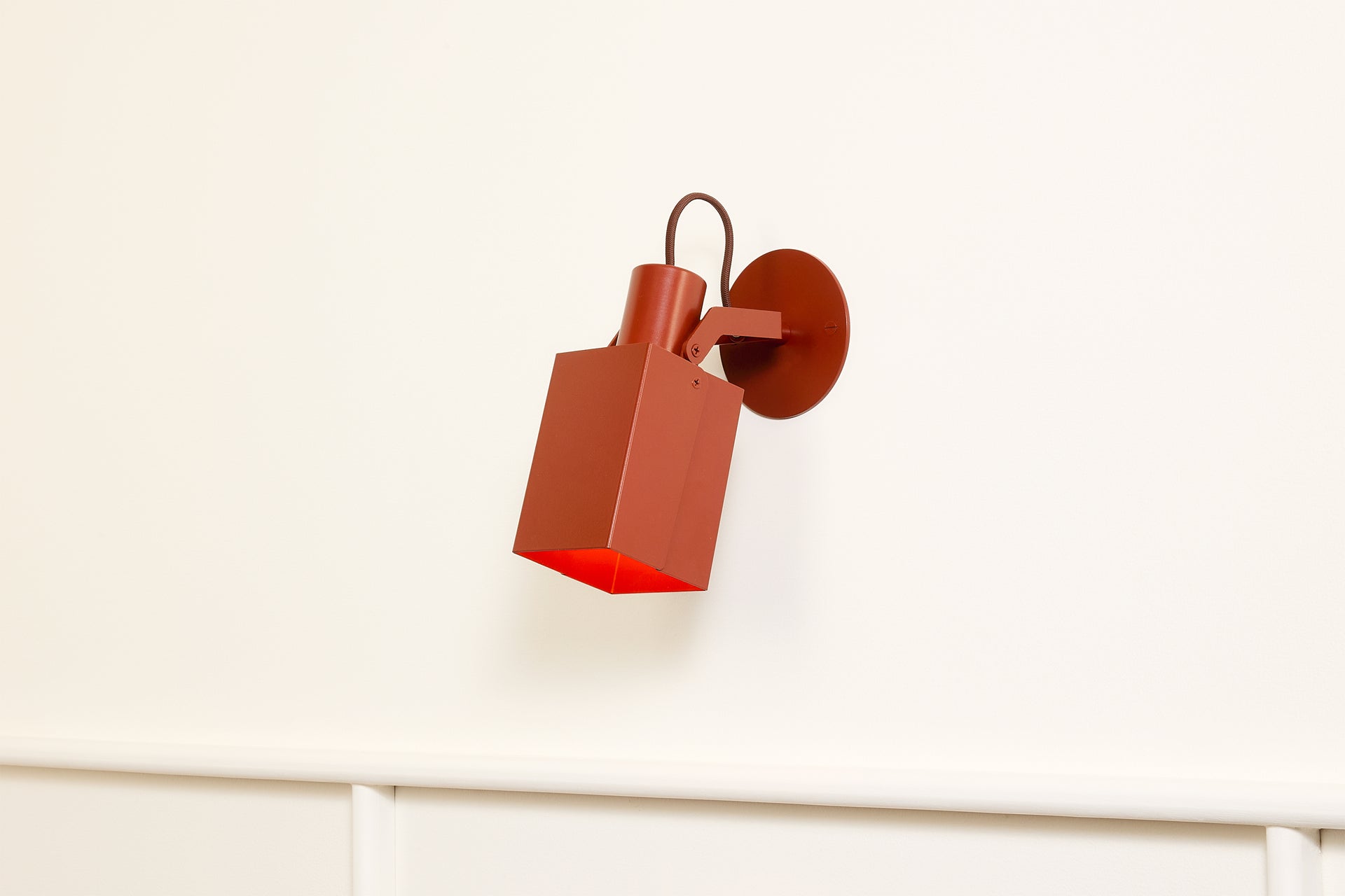 Peek Arm Sconce Square - Brick,No Arm,3.5"