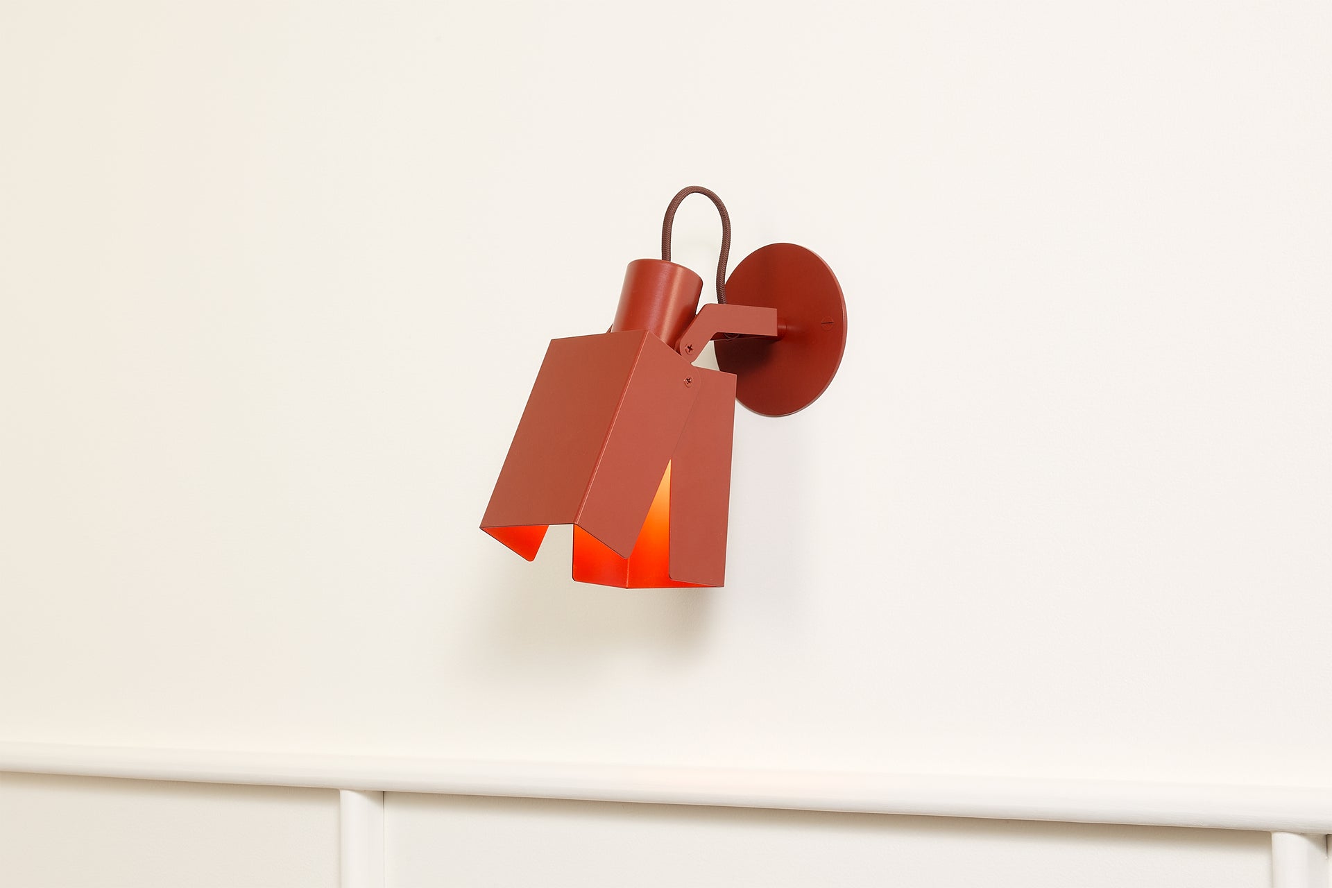 Peek Arm Sconce Square - Brick,No Arm,3.5"