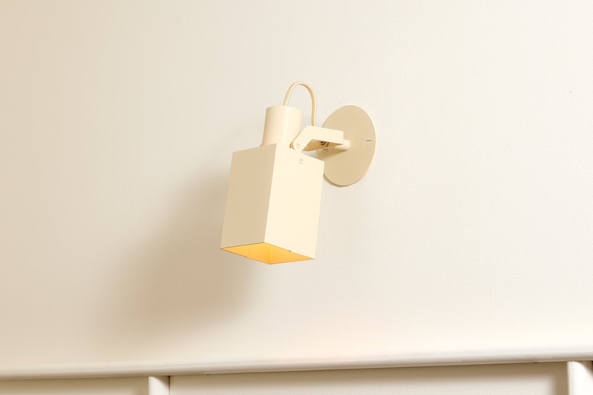 Peek Arm Sconce Square - Canvas,No Arm,3.5"
