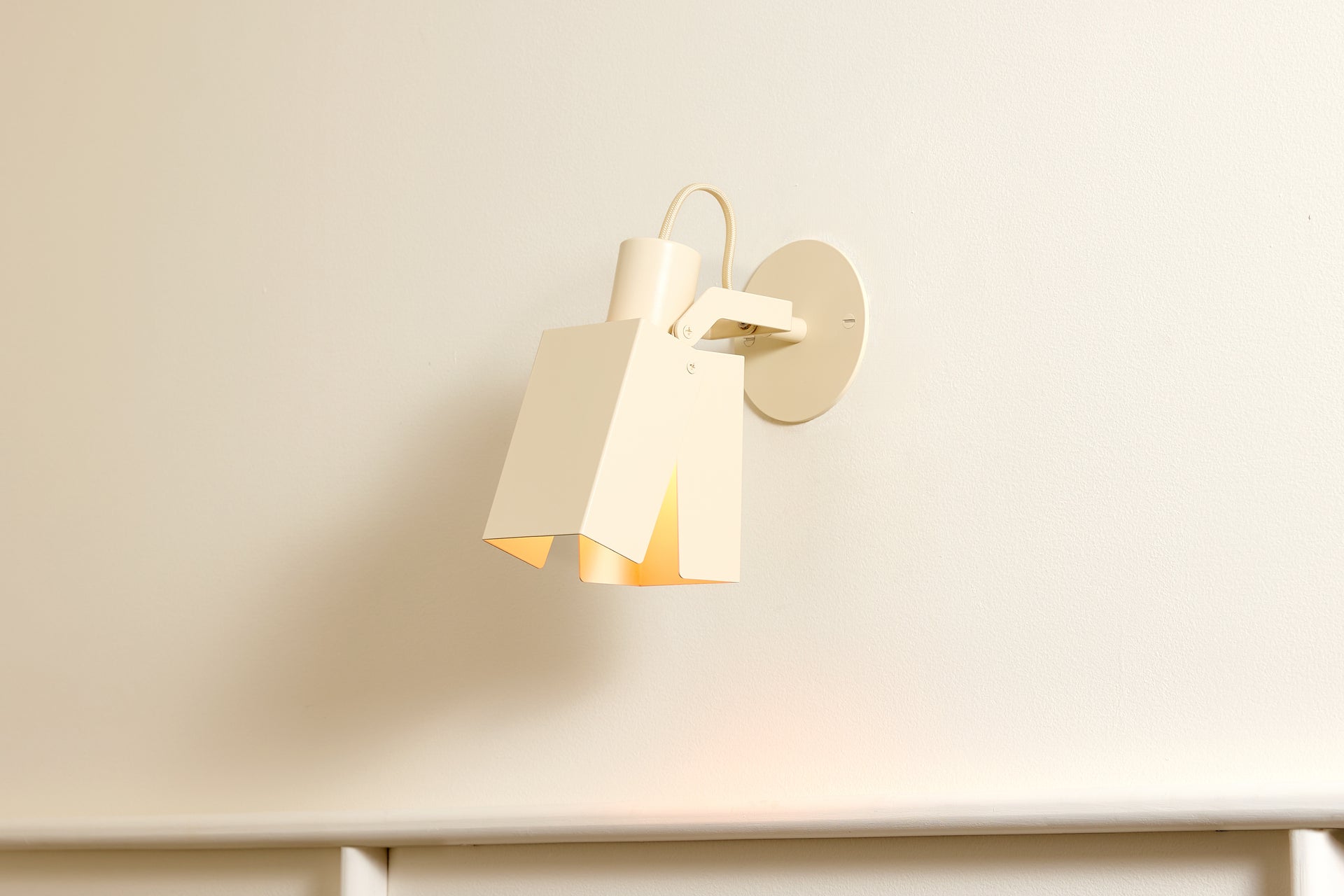 Peek Arm Sconce Square - Canvas,No Arm,3.5"