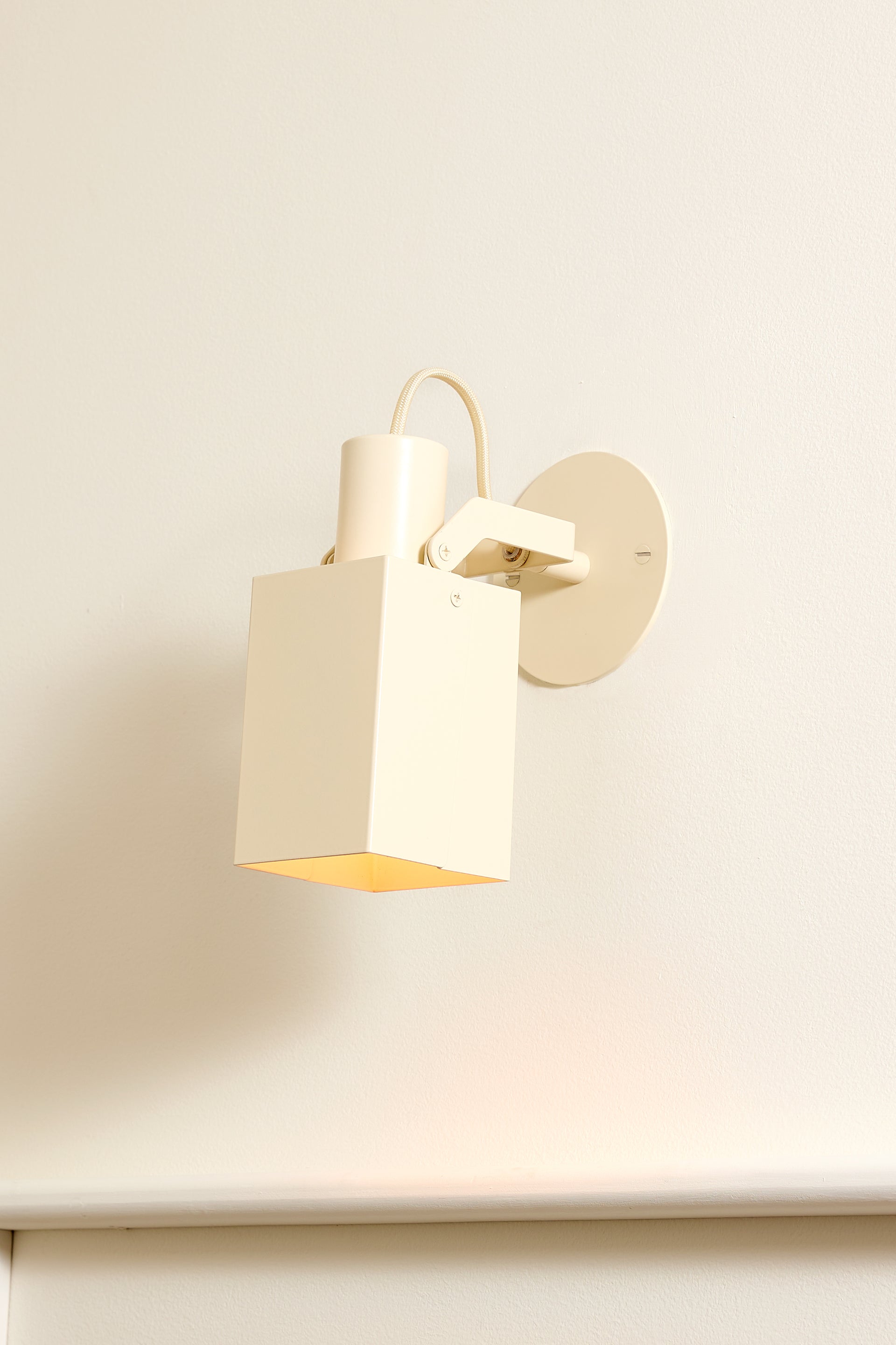 Peek Arm Sconce Square - Canvas,No Arm,3.5"