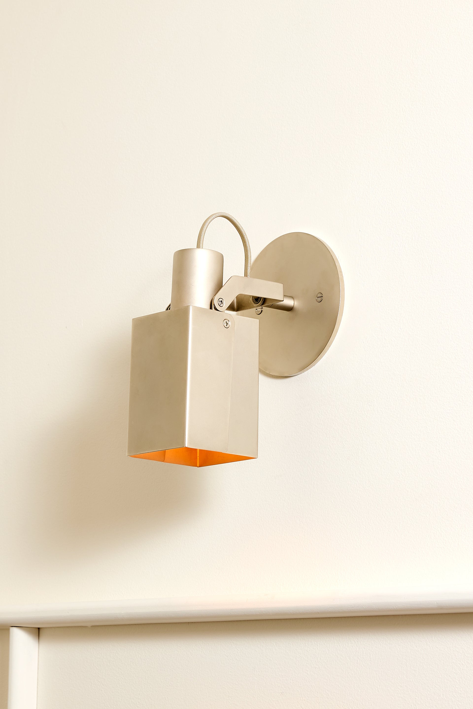 Peek Arm Sconce Square - Peek Arm Sconce Square