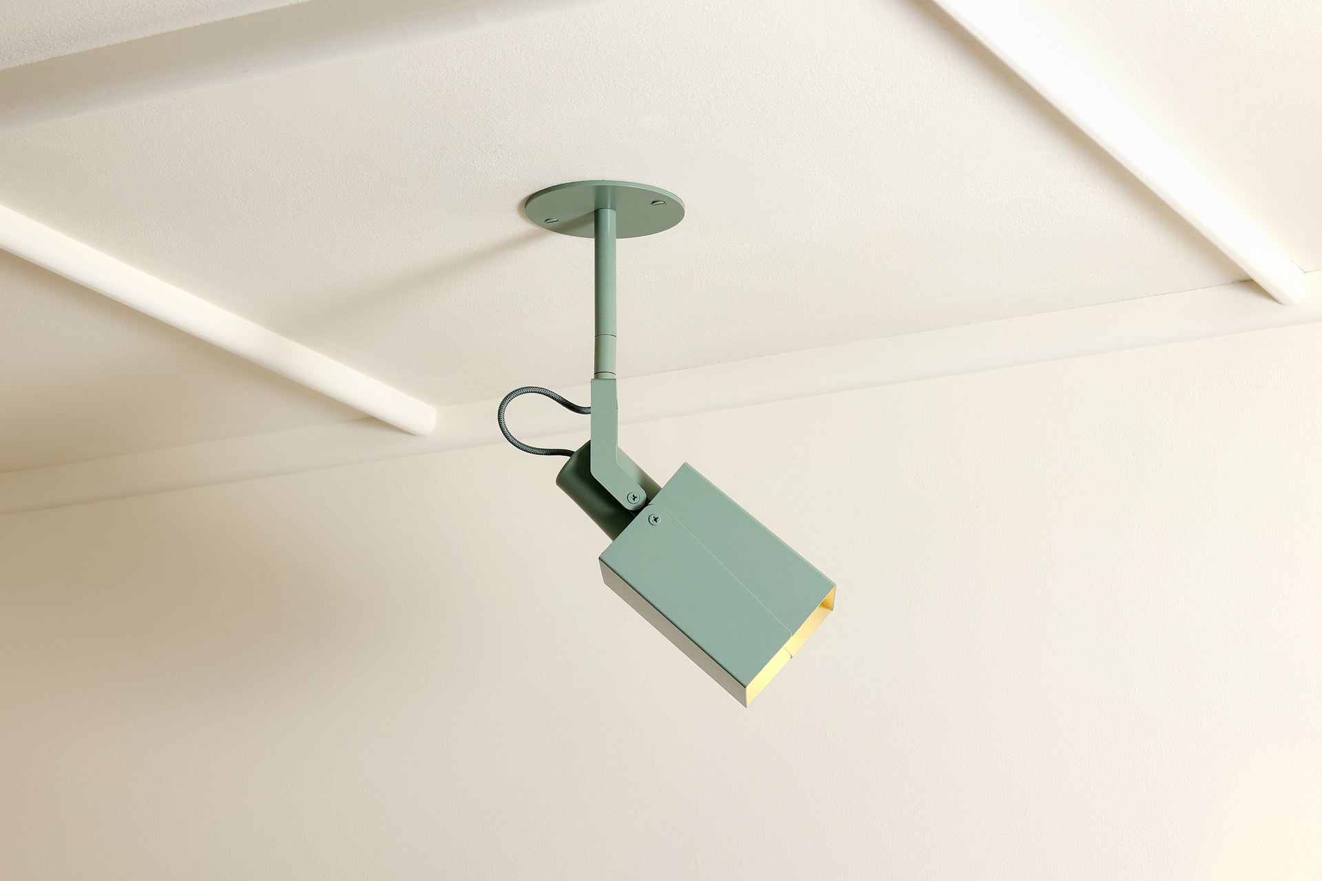 Peek Spot Square - Agave,3" Rigid Drop