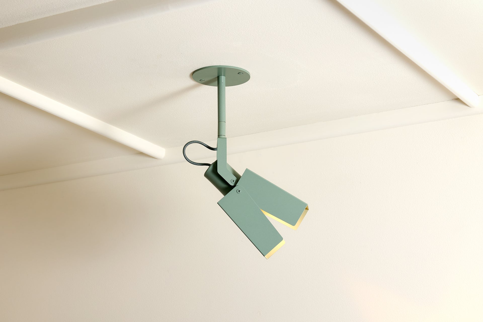 Peek Spot Square - Agave,3" Rigid Drop